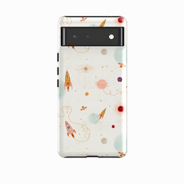 Hybrid Protection Google Tough Case -  Rockets Cream By Katherine Quinn