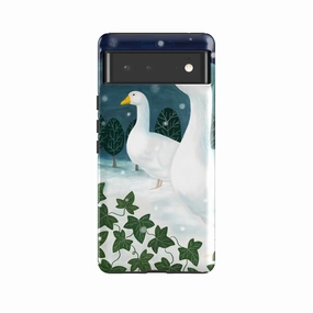 Fashion Touch Stylish Finish Google Tough Case -  Winter Geese By Bex Parkin