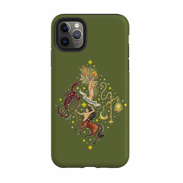 iPhone Tough Case - Autumn Zodiac By Catherine Rowe Vibrant Colors