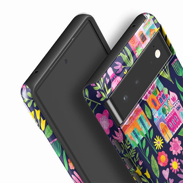 Water Resistant Google Tough Case -  Indian Summer Dark By Tracey English