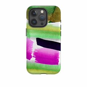 Modern Build Texture iPhone Tough Case - Garden Painting By Kitty Joseph