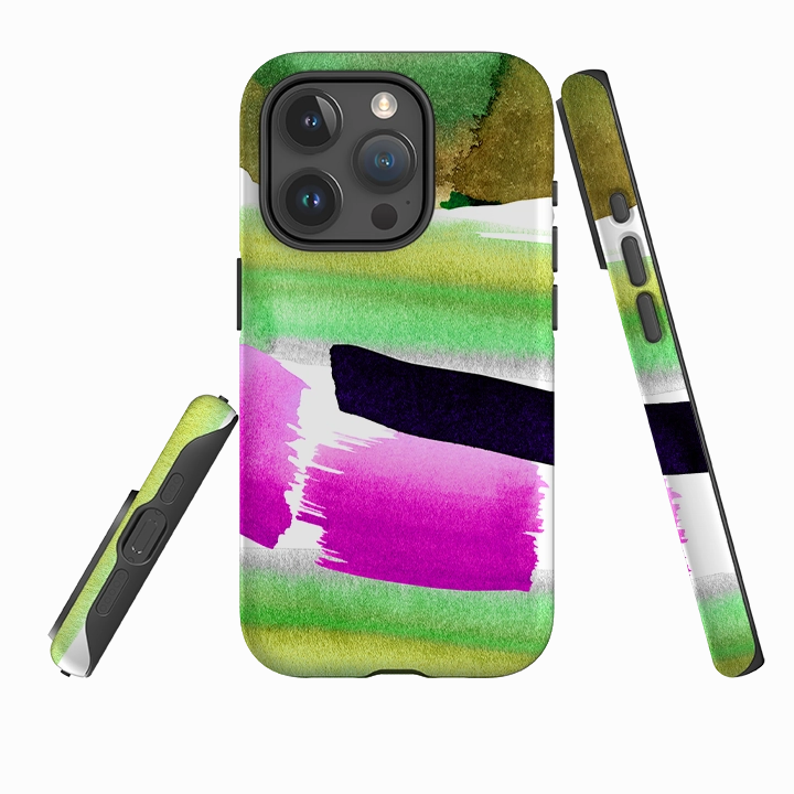 Universal Design Vivid colors iPhone Tough Case - Garden Painting By Kitty Joseph