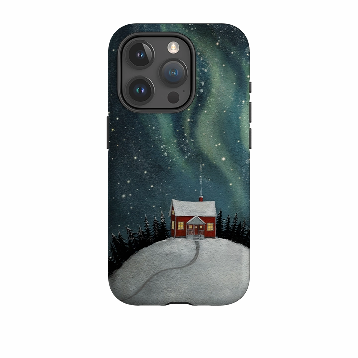 iPhone Tough Case - Northern Light By Maja Lindberg Rugged Pattern Design Creative Texture