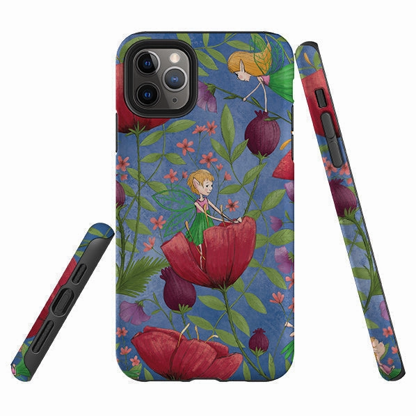 iPhone Tough Case - Fairies And Flowers By Maja Lindberg Durable Build