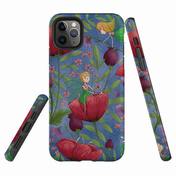 iPhone Tough Case - Fairies And Flowers By Maja Lindberg Soft edges