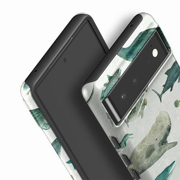 Stylish Layer Hard Shell Google Tough Case -  Ancient Oceans By Katherine Quinn