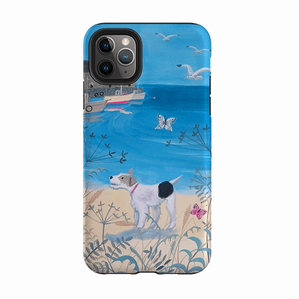 iPhone Tough Case - Seaside Dog By Mary Stubberfield Durable Build Texture Office Accessory