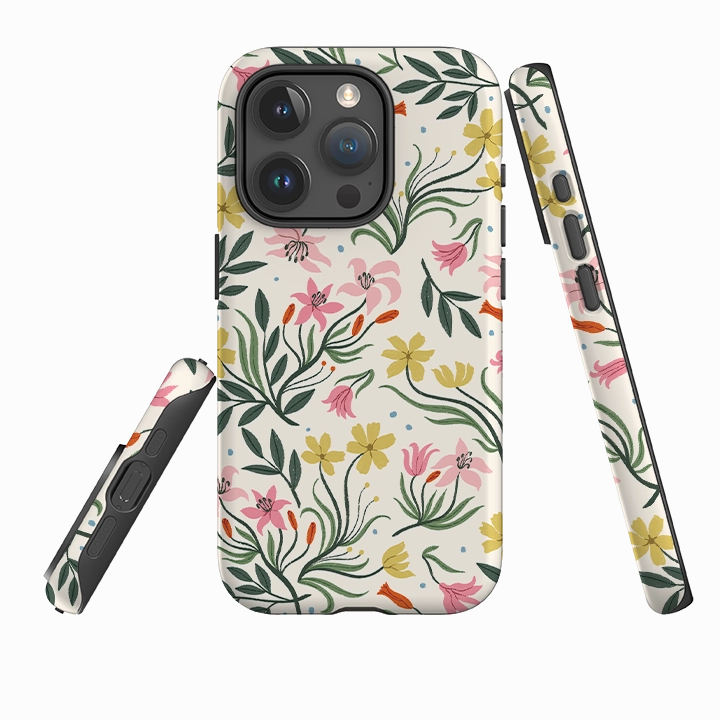 Subtle Touch Compact Shell iPhone Tough Case - Lilies By Meghann Rader