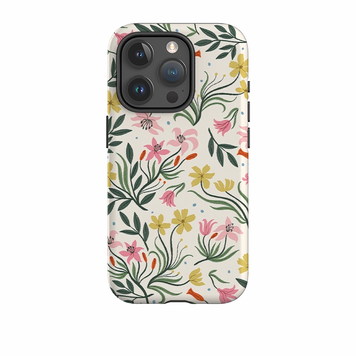 Smooth Pattern Finish premium design iPhone Tough Case - Lilies By Meghann Rader