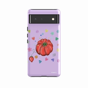 Comfort Finish Protective Quality Google Tough Case -  Google Pixel Case Tomato Pin Cushion By Catherine Rowe
