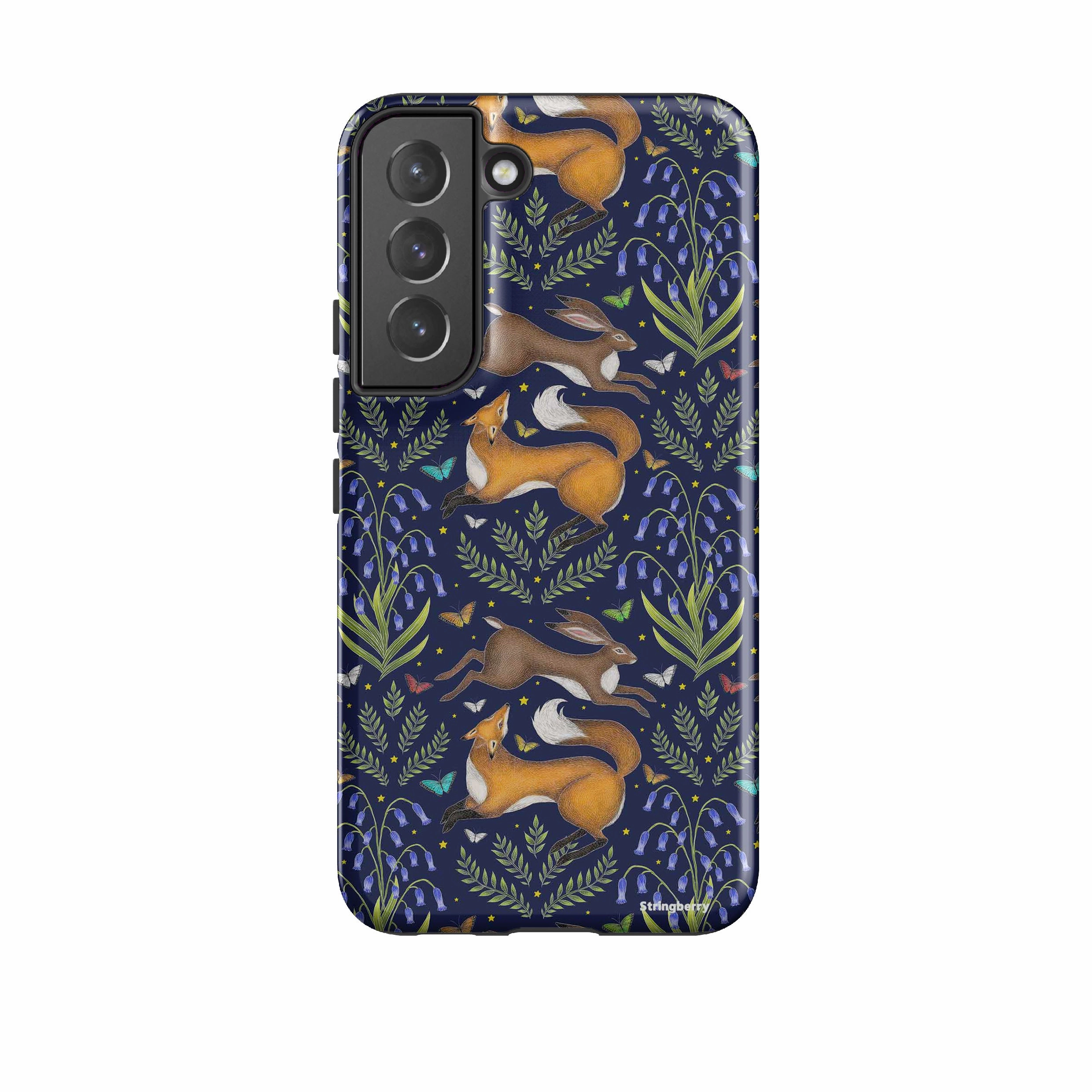 Samsung Tough Case - Fox And Hare By Catherine Rowe Minimal Finish Gloss Layer Finish