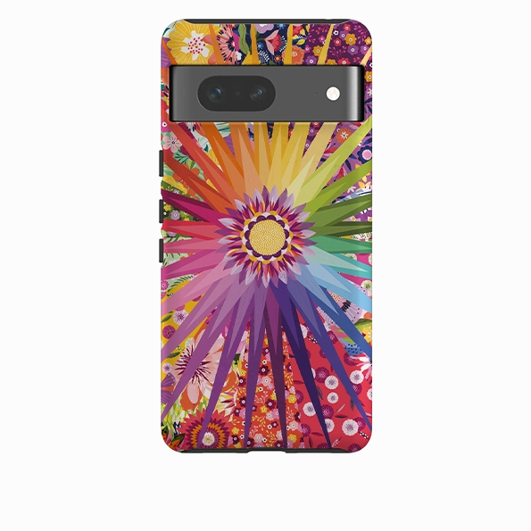 Impact Cushion Shock Layer Google Tough  Case - Floral Sunshine I By Ali Brookes