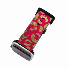 Red Brush Apple Watch Strap Active Performance Modern Look Style