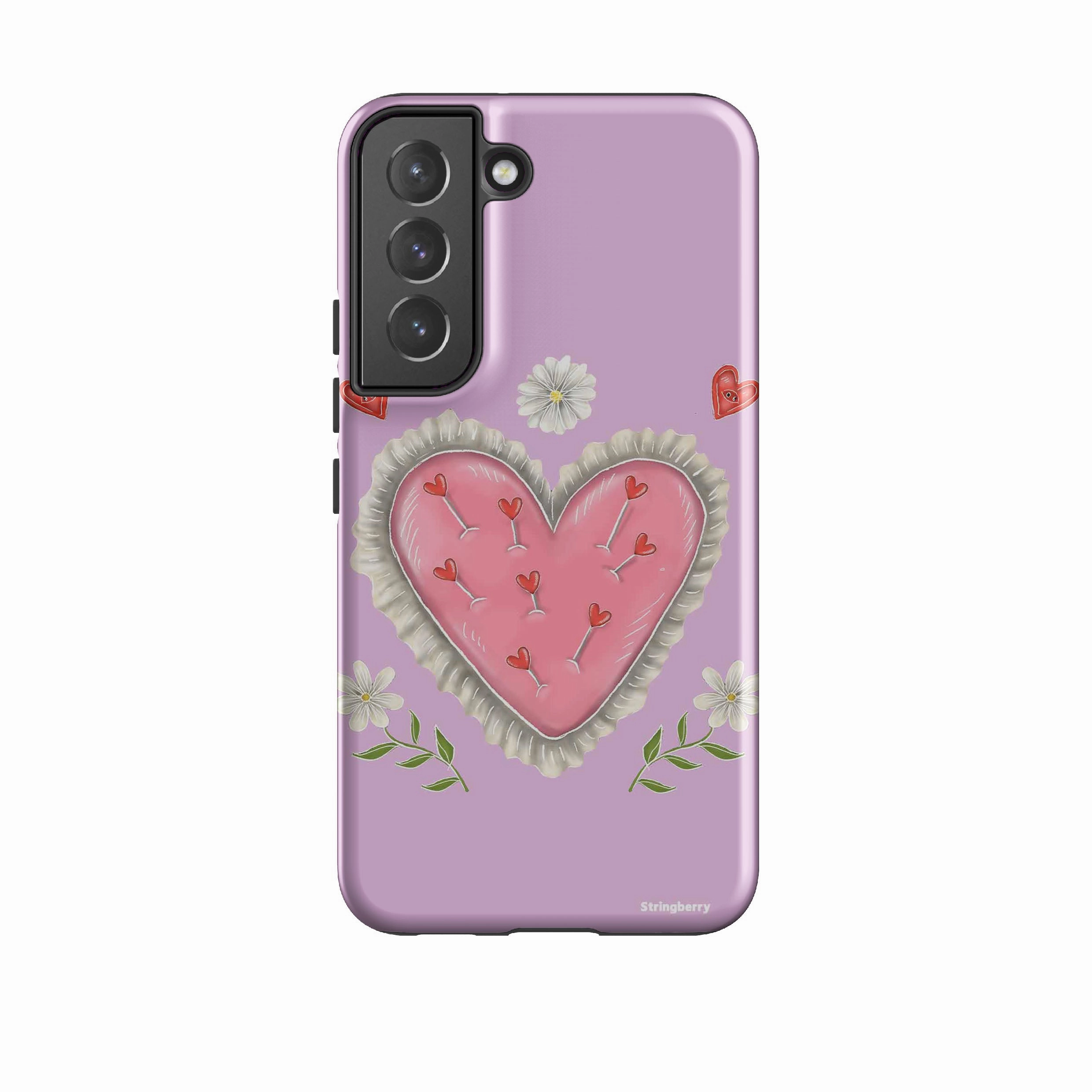 Samsung Tough Case - Heart Pin Cushion By Catherine Rowe Matte Coating Finish