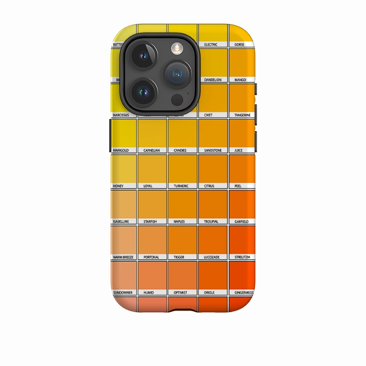 Lightweight accessory iPhone Tough Case - Yellow Chromology By Kitty Joseph