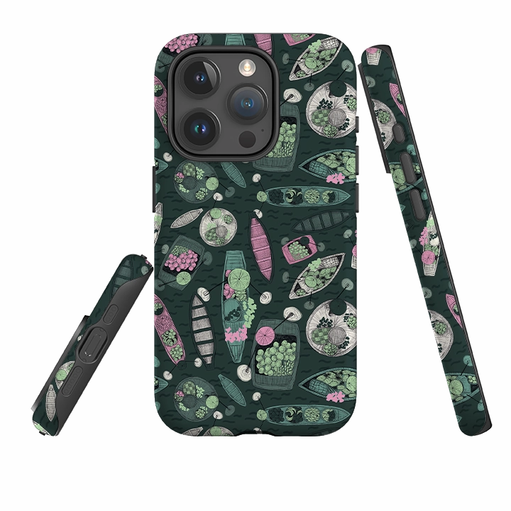 iPhone Tough Case - Floating Markets A By Jade Mosinski Premium Pattern Design