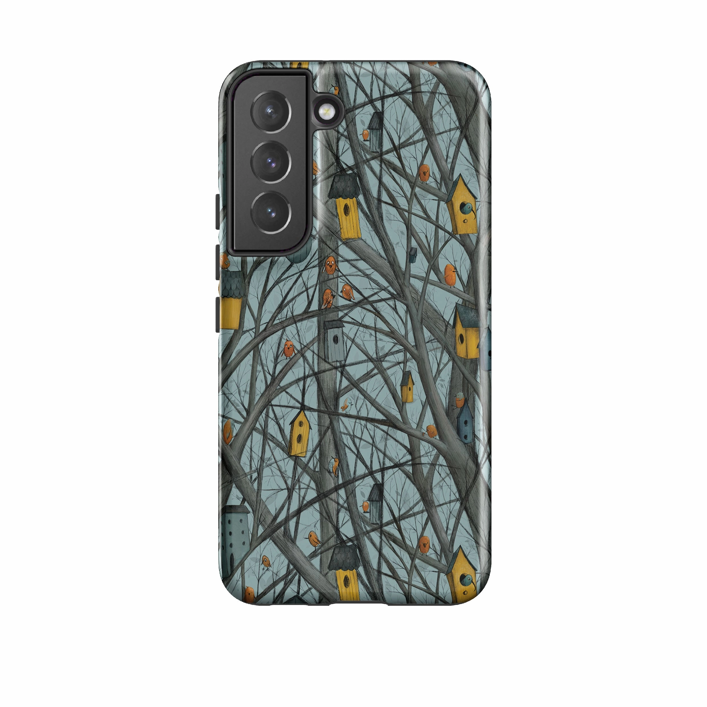 Smooth Pattern Finish Samsung Tough Case - Bird Nest By Maja Lindberg