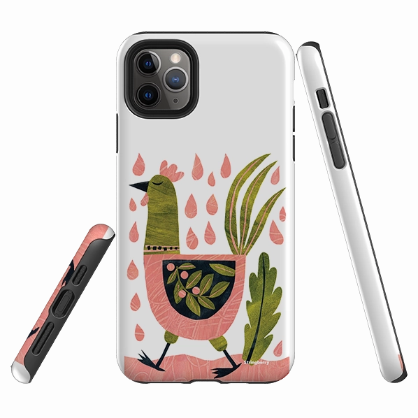 iPhone Tough Case - Folk Chick By Tracey English Elegant Shield Matte Design Texture