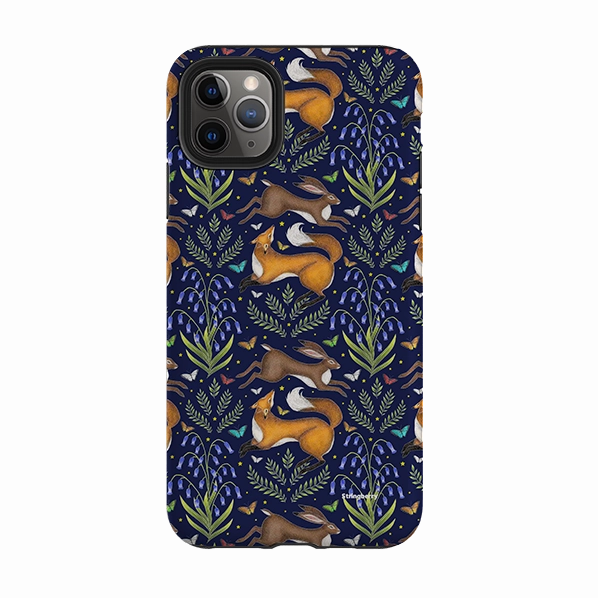 Sleek Build Rugged Look iPhone Tough Case - Fox And Hare By Catherine Rowe