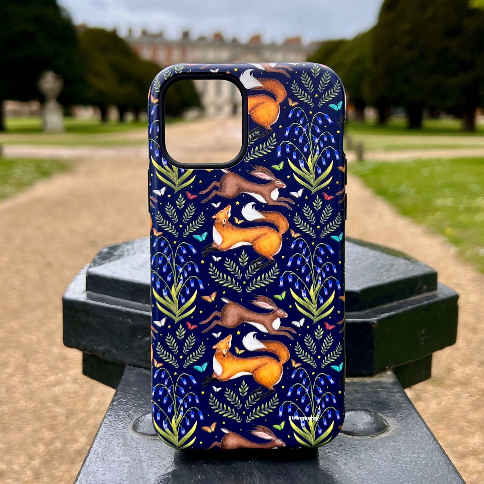 iPhone Tough Case - Fox And Hare By Catherine Rowe Hybrid Look