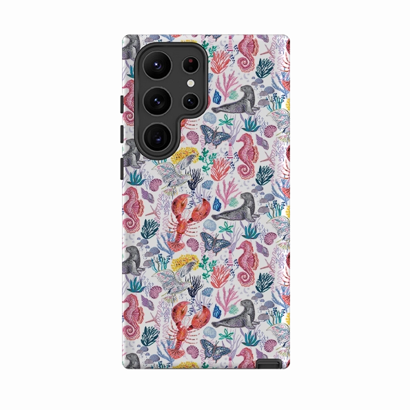Samsung Tough  Case - Coastline Pattern B By Emma Frances Grant Travel Friendly