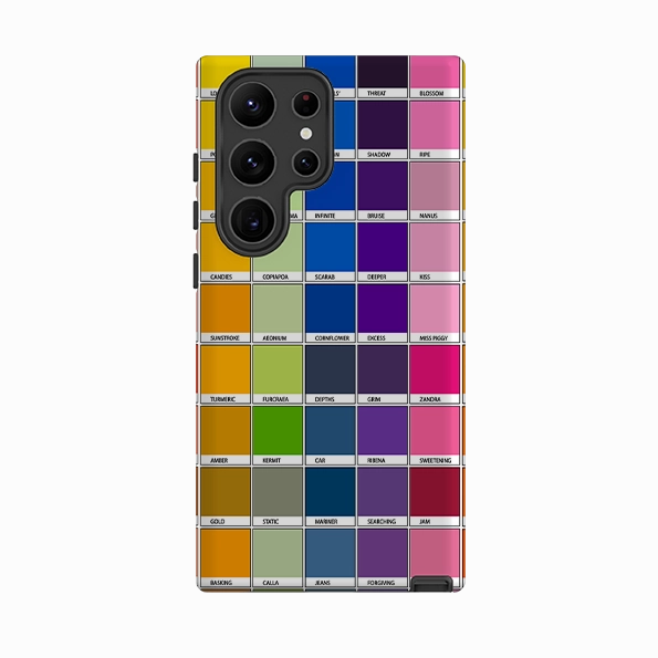 Samsung Tough Case - Multi Chromology By Kitty Joseph Sleek Grip Shockproof Edge