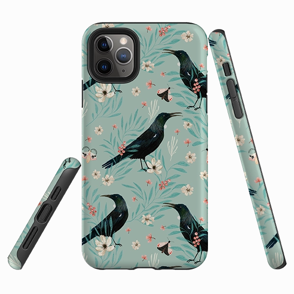 Compact Fit Urban Fashion iPhone Tough Case - Tui Light Blue By Katherine Quinn