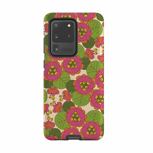 Refined Pattern Non Slip Samsung Tough Case - Passion Lilly By Amelia Bowman
