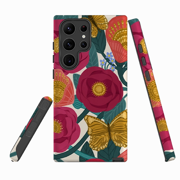 Tactile Buttons Samsung Tough  Case - Abundance I By Nina Pace