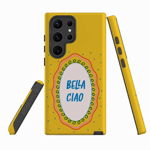 Minimal Texture Layer Stylish Surface Design Samsung Tough Case - Bella Ciao