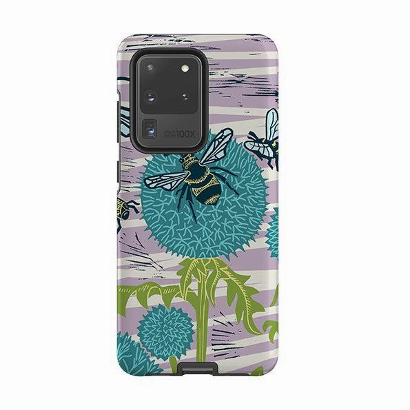 Stylish Aesthetic Clear Protection Samsung Tough Case - Pollinating Bees By Kate Heiss