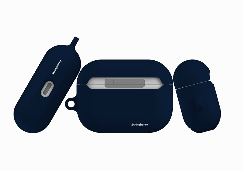 portable travel clip-on airpods protector Porto Blue Airpod Pro Case ( Gen 1 & 2 )