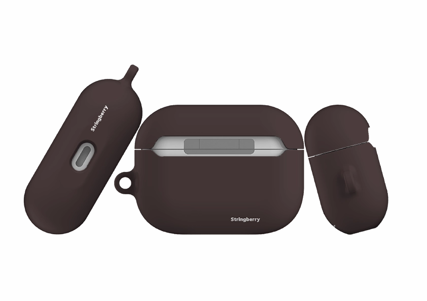 durable travel hybrid airpods cover minimal design protector Porto Brown Airpod Pro Case ( Gen 1 & 2 )
