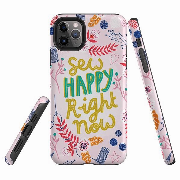 iPhone Tough Case - Sew Happy By Lee Foster Wilson Custom Fit