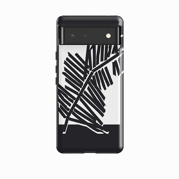 Trendy Layer Shock absorption Google Tough Case -  Palm Moon Silhouette By Kitty Joseph