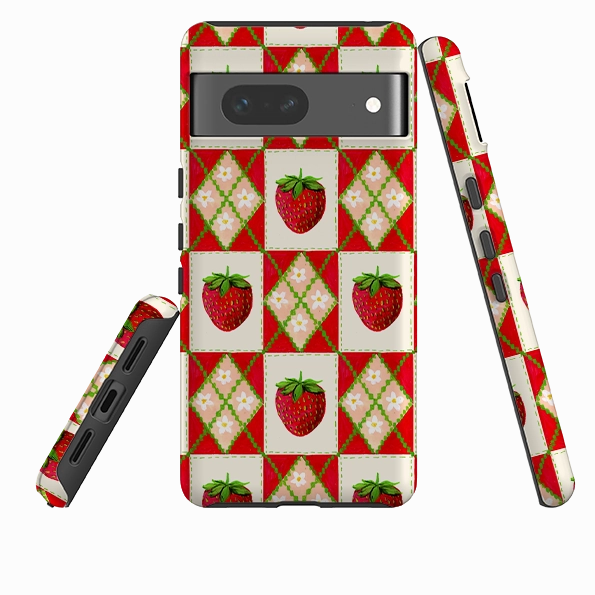 Stylish Touch Elegant Look Google Tough Case - Strawberries II By Abby Jacobs