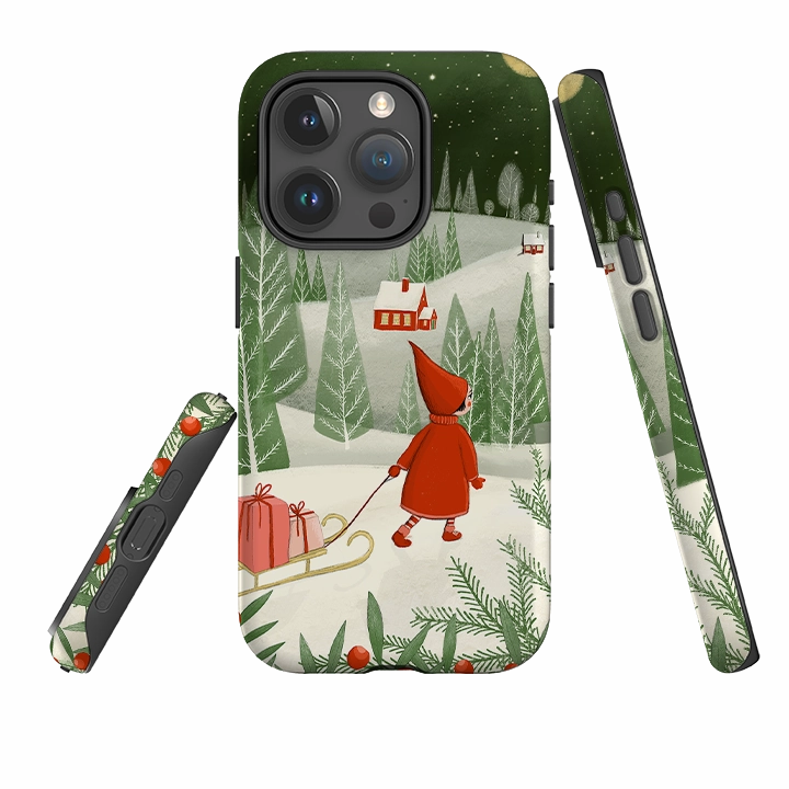 High End Look iPhone Tough Case - Christmas Night By Maja Lindberg