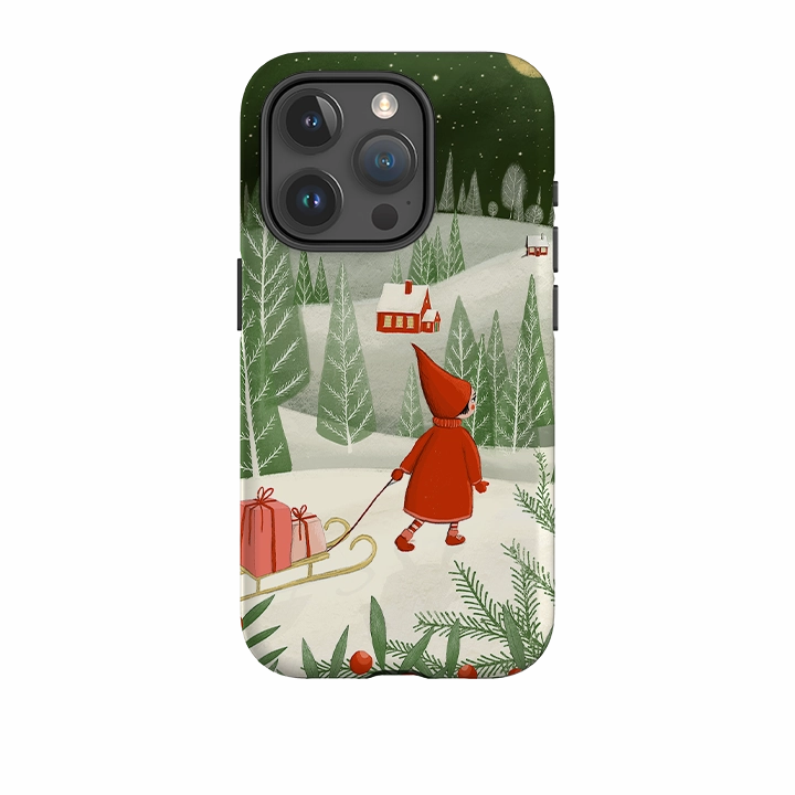 iPhone Tough Case - Christmas Night By Maja Lindberg Classic Frame