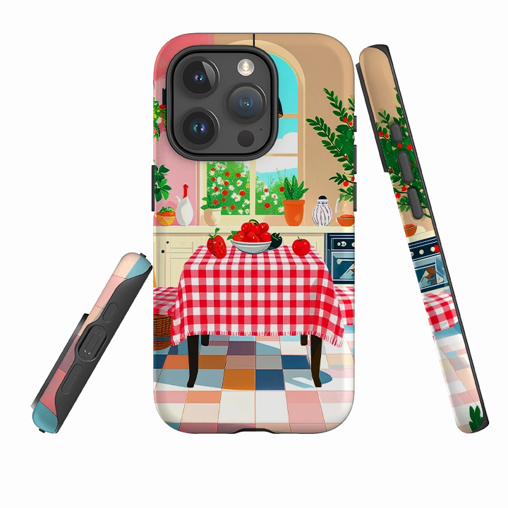 Comfort Texture Finish iPhone Tough Case - Summer Table
