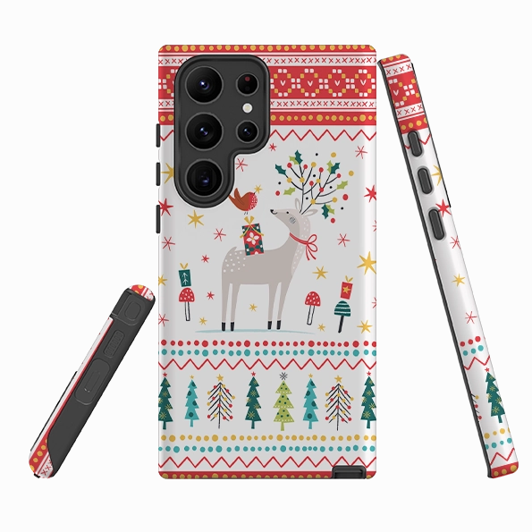 Samsung Tough Case - Deer and Robin By Ali Brookes anti dust