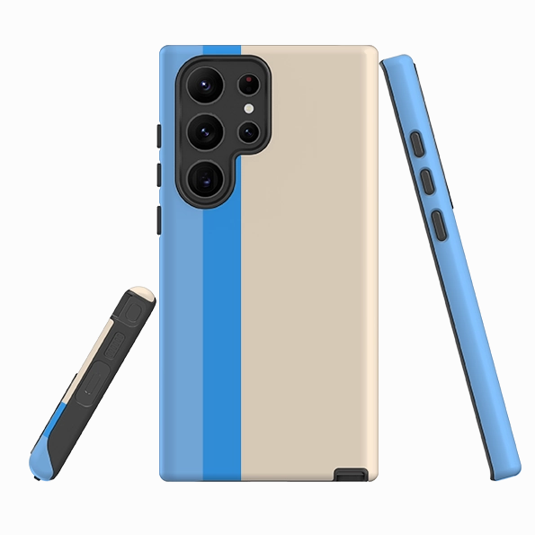 Transparent Look Samsung Tough Case - Milan Chroma Stripe