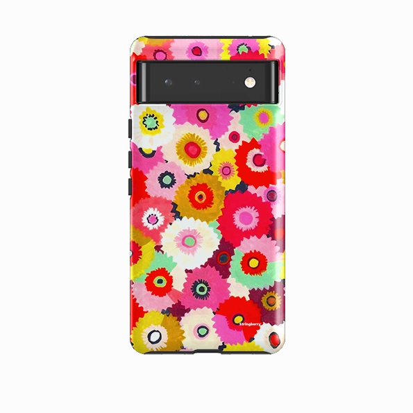 Google Tough Case -  Flower Fields By Sarah Campbell Universal Design Creative Texture