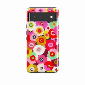 Fashion Edge Stylish Touch Google Tough Case -  Flower Fields By Sarah Campbell