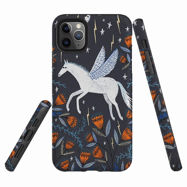 iPhone Tough Case - Pegasus By Lee Foster Wilson Vibrant pattern