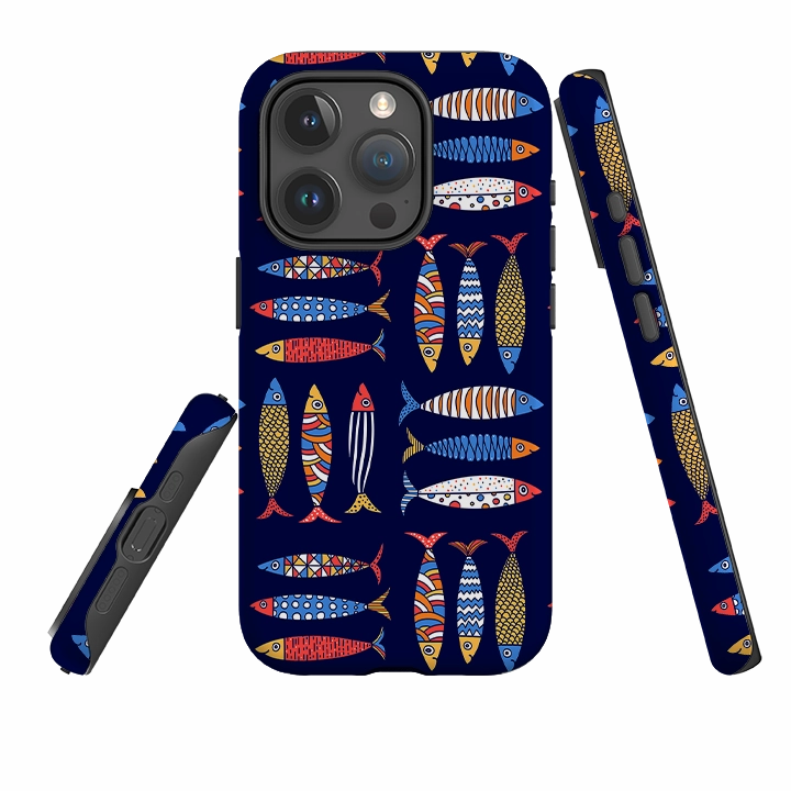 iPhone Case - Sardines II Textured Surface Sleek Finish