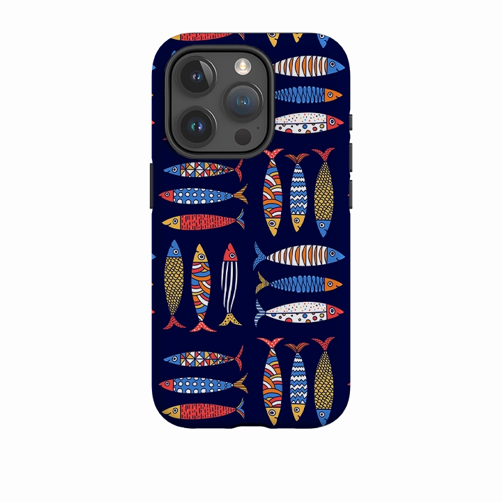 Hybrid Touch Gloss Layer iPhone Case - Sardines II