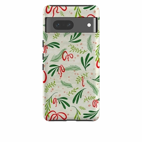 Stylish Edge Google Tough Case - Christmas Bows By Katherine Quinn
