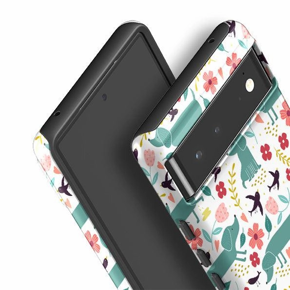 Google Tough Case -  Cheeky Dachshunds By Suzy Taylor Hybrid Finish Texture