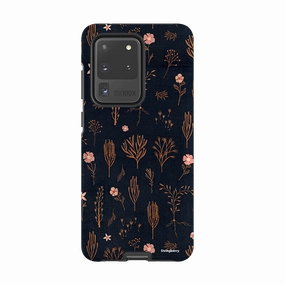 Samsung Tough Case - Floral Light Orange And Pink By Katherine Quinn Desk Companion daily protection