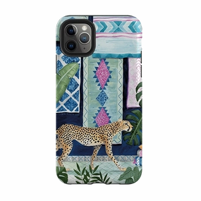iPhone Tough Case - Morocco Cheetah By Bex Parkin Custom Fit Soft Grip Finish